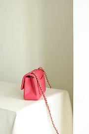 Bagsaaa Chanel Flap Bag Pink Caviar Gold Hardware - 20cm - 2