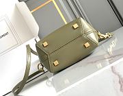 Bagsaaa YSL Le 37 Mini In Shiny Leather 765870 Green - 15 X 13 X 6 CM - 4