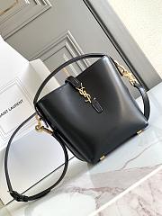 Bagsaaa YSL Le 37 Mini In Shiny Leather 765870 Black - 15 X 13 X 6 CM - 1