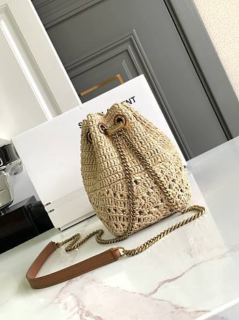 Bagsaaa YSL Mini Joe In Raffia 774297 - 19 X 13 X 13 CM