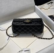 Bagsaaa Chanel Black Bag With Top Handle - 12x20x6 cm - 3