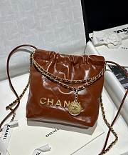 Bagsaaa Chanel 22 Mini Handbag Brown - 19x20x6cm - 1