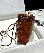 Bagsaaa Chanel 22 Mini Handbag Brown - 19x20x6cm - 4