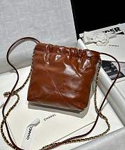 Bagsaaa Chanel 22 Mini Handbag Brown - 19x20x6cm - 2