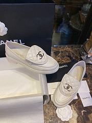 Bagsaaa Chanel Moccasins White Shoes - 3