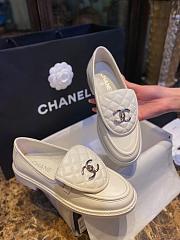 Bagsaaa Chanel Moccasins White Shoes - 2