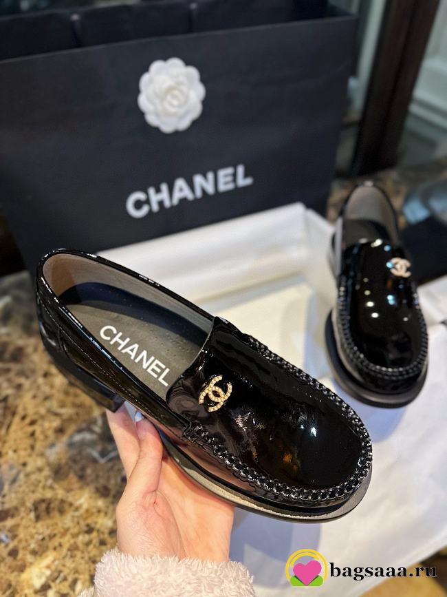 Bagsaaa Chanel Loafers Black - 1