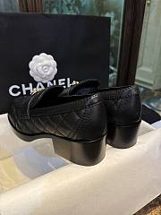 Bagsaaa Chanel Loafers Black With Heart Logo - 3