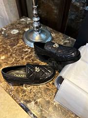 Bagsaaa Chanel Loafers Black With Heart Logo - 2