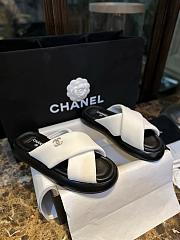 Bagsaaa Chanel Black & White Sandals - 1