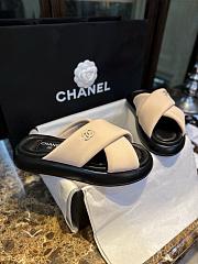 Bagsaaa Chanel Black & Beige Sandals - 1