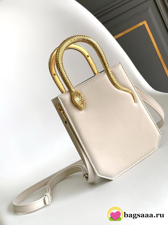 Bagsaaa Bvlgari Serpentine Beige Bag - 13 X 17.5 X 5.5 Cm - 1