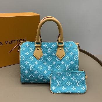 Bagsaaa Louis Vutton M11561 Speedy P9 Bandoulière 25 Bag Blue - 25 x 15 x 15 cm