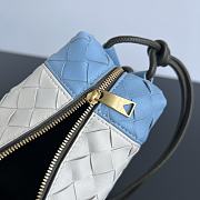 Bagsaaa Bottega Veneta Small Loop Camera Bag White & Blue - 22x15.5x9 cm - 5