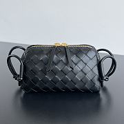 Bagsaaa Bottega Veneta Intrecciato Concert Pouch Black - 18.5*11.5*8.5 cm - 1