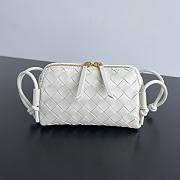 Bagsaaa Bottega Veneta Intrecciato Concert Pouch White - 18.5*11.5*8.5 cm - 1