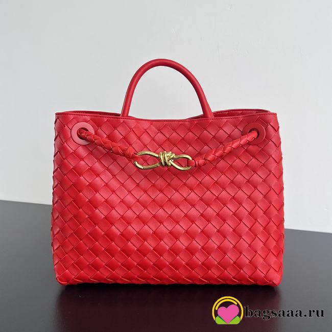 Bagsaaa Bottega Veneta Red Andiamo - 32.5x24x12 cm - 1