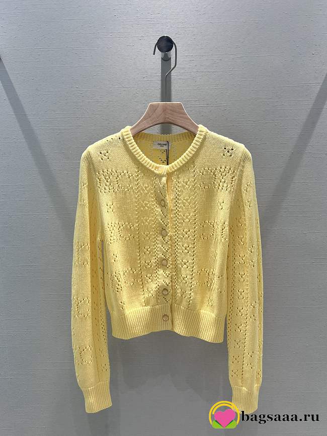 Bagsaaa Celine Yellow Cardigan - 1