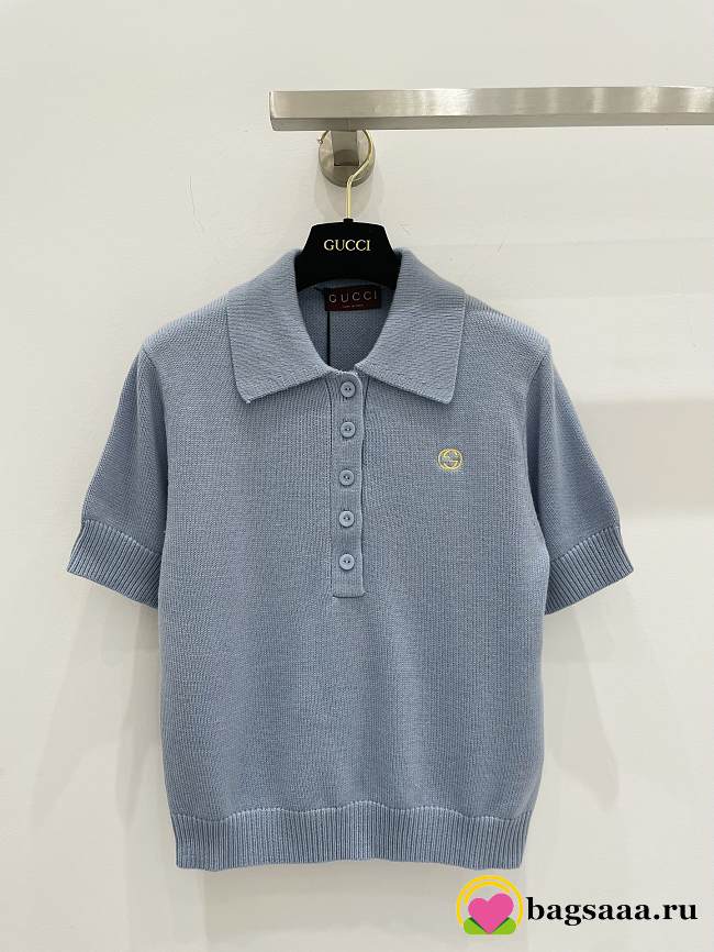 Bagsaaa Gucci Blue Polo - 1