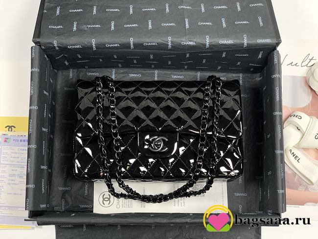 Bagsaaa Chanel Flap Bag Patent Full Black - 25.5*6*16cm - 1