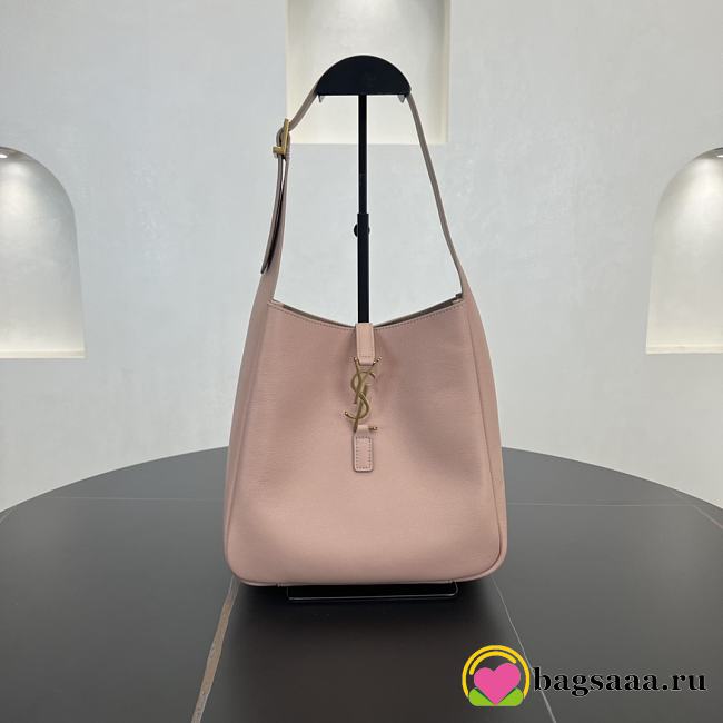 Bagsaaa YSL Le 5 À 7 Supple Small In Grained Leather Pink - 23 X 22 X 8.5 CM - 1