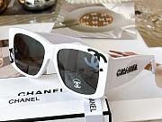 Bagsaaa Chanel White Square Sunglasses - 1