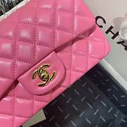 Bagsaaa Chanel Small Flap Bag Pink Lambskin Gold Hardware - 20cm - 3