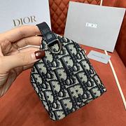 Bagsaaa Medium DiorTravel Nomad Pouch Blue Dior Oblique Jacquard - 22 x 13 x 9.5 cm - 3