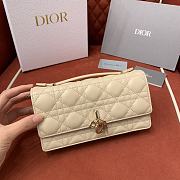 Bagsaaa My Dior Mini Bag Beige Cannage Lambskin - 21 x 11.5 x 4.5 cm - 1