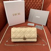 Bagsaaa My Dior Mini Bag Beige Cannage Lambskin - 21 x 11.5 x 4.5 cm - 2