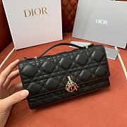 Bagsaaa My Dior Mini Bag Black Cannage Lambskin - 21 x 11.5 x 4.5 cm - 1