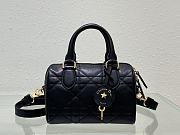 Bagsaaa Dior Groove 20 Bag Black Macrocannage Calfskin - 20.5 x 13.5 x 12 cm - 1