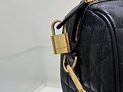 Bagsaaa Dior Groove 20 Bag Black Macrocannage Calfskin - 20.5 x 13.5 x 12 cm - 4