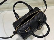 Bagsaaa Dior Groove 20 Bag Black Macrocannage Calfskin - 20.5 x 13.5 x 12 cm - 2