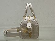 Bagsaaa Dior Groove 20 Bag Ivory Macrocannage Calfskin - 20.5 x 13.5 x 12 cm - 4