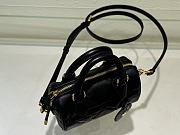 Bagsaaa Dior Groove 16 Mini Bag Black Macrocannage Calfskin - 17 x 10 x 8 cm - 3