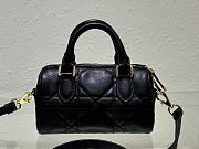 Bagsaaa Dior Groove 16 Mini Bag Black Macrocannage Calfskin - 17 x 10 x 8 cm - 2