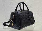 Bagsaaa Dior Groove 25 Bag Black Macrocannage Calfskin - 25 x 19 x 16 cm - 4