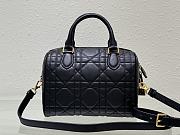 Bagsaaa Dior Groove 25 Bag Black Macrocannage Calfskin - 25 x 19 x 16 cm - 3