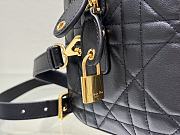 Bagsaaa Dior Groove 25 Bag Black Macrocannage Calfskin - 25 x 19 x 16 cm - 2