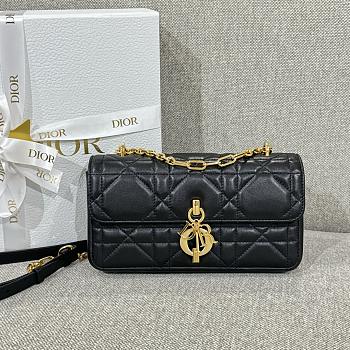 Bagsaaa Dior Miss Daisy Mini Bag Black Macrocannage Lambskin - 22 x 12.5 x 4 cm