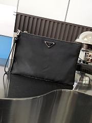 Bagsaaa Prada Re-Nylon and Saffiano leather pouch black - 28x18 cm - 1