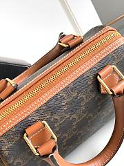 Bagsaaa Celine Small Boston in Triomphe Canvas and calfskin - 20 x 14 x 10 CM - 3