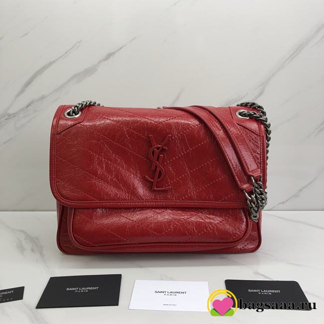 Bagsaaa YSL Red Niki Bag - 28x20x8 cm - 1