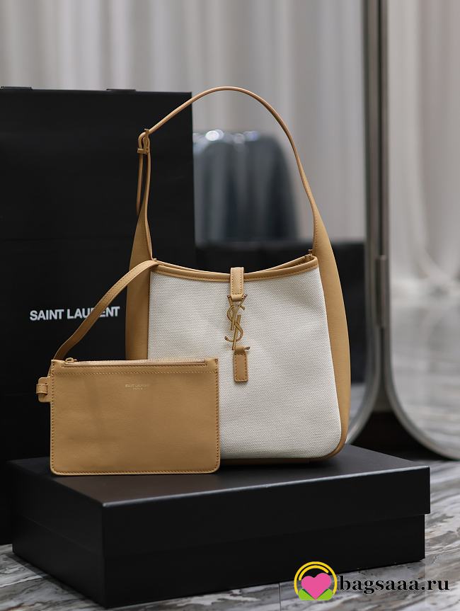 	 Bagsaaa YSL LE 5 À 7 SUPPLE SMALL IN BEIGE - 23 X 22 X 8.5 CM - 1