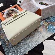 Bagsaaa Hermes Kelly Epsom Off White & Gold Hardware - 25cm - 3