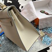 Bagsaaa Hermes Kelly Epsom Off White & Gold Hardware - 25cm - 2