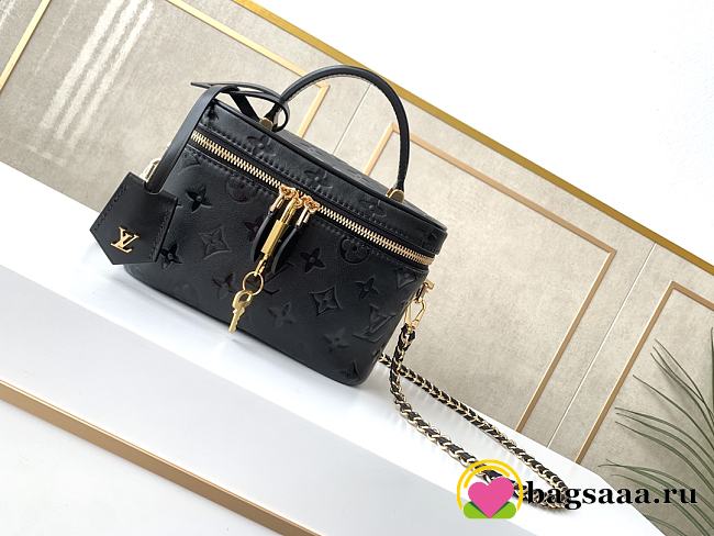 Bagsaaa Louis Vuitton M57118 Vanity PM Bag Black - 19 x 13 x 11 cm - 1