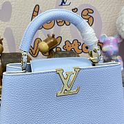 Bagsaaa Louis Vuitton M24575 Capucines BB Candy Blue - 26.5 x 17.5 x 9 cm - 4