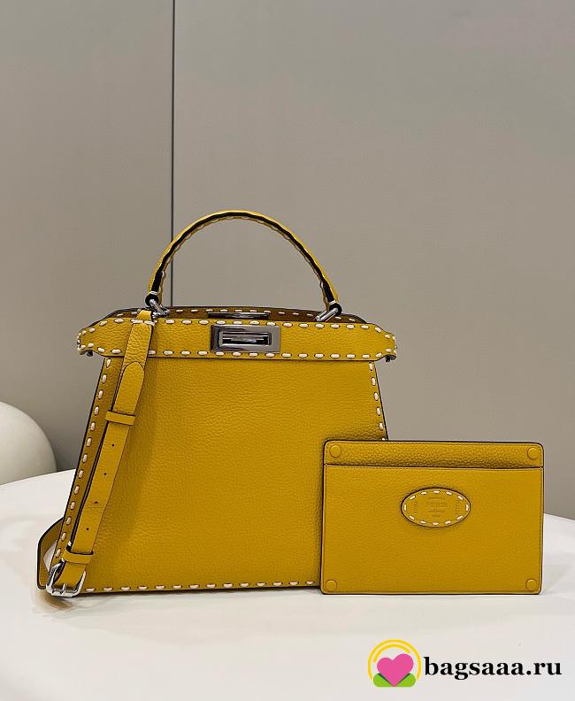 Bagsaaa Fendi Peekaboo Yellow & White Lining - 27cm - 1